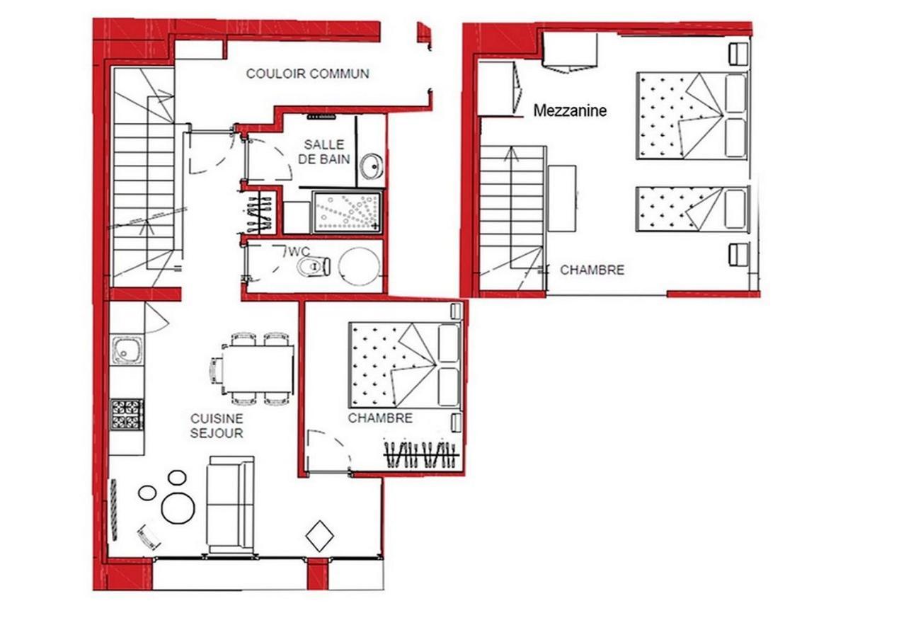 Appartement Duplex Au Centre De Lanslebourg Eksteriør billede